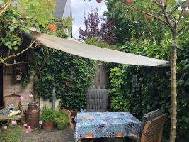 schaduwdoek in tuin